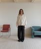 APPAREL ARCHIVE Zest Banding Wide Pants - Black