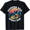 Dad Camping T Shirt Happy Camping Dad Camper Gift T-Shirt