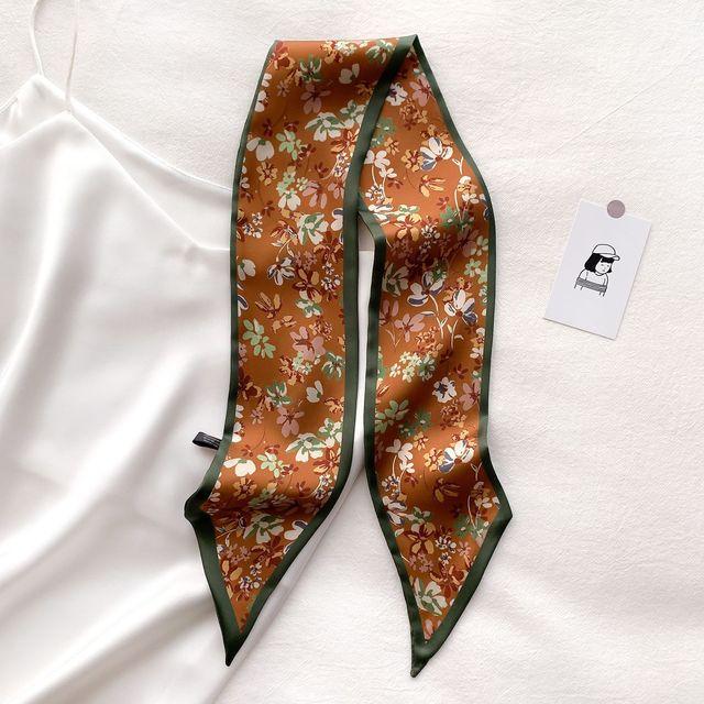 Lady Bag Silk Scarf Floral Print 