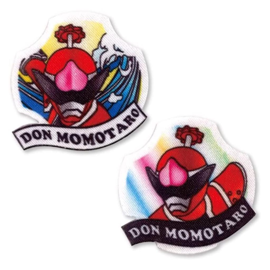 Pioneer Bustaro Sentai Don Brothers Donmomotaro Patch 2 pieces Width 35mm x Height 35mm dual use Type Seal/Iron BAN650-BAN83