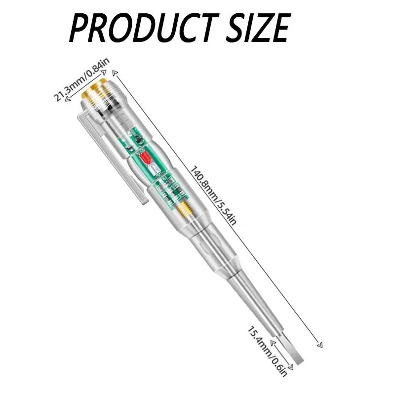 1/2/3pcs Intelligent Voltage Tester Pen 24/70-250V Induction Power Detector Pen Electric Indicator Screwdriver Indicator Tools