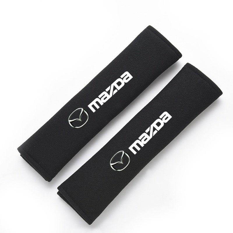 

2Pcs Car Seat Belt Cotton Safety Belt Shoulder Protector Cover for Mazda 2 3 4 5 6 7 8 323 626 CX-3 5 8 9 MX-5 30 RX-8 чёрный