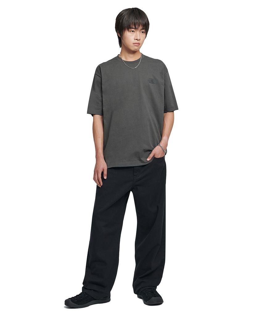 Nomaenyueol Straight Wide Cotton Pants - Black