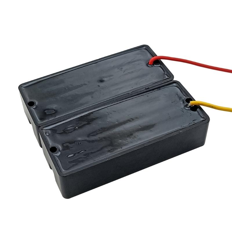 Electric Bass Pickup Set with Double Magnet Row For Thick Growly Sound and Noise Reduction, 5 Strings Bass Pickup Set