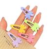8/16 Pcs/set Y2K Plastic Bangs Hairpin Flower Light Pink Multicolor Bownot Hair Clips Candy Color Cute Hair Barrettes Girls