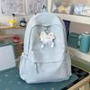 Schoolbag New Japanese Schoolbag Ins Style Niche High Value Candy Color Embroidered Backpack Junior High School Students Lightweight Backpack