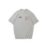 Li Ning Skateboard Series Casual Sports Printed Round Neck Short Sleeve T-Shirt Men Tops Off-White AHSR509-3
