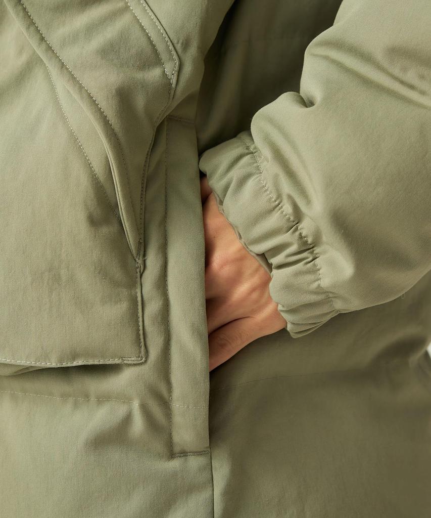 Snow Peak TAKIBI Weather Down Jacket Outerwear Jacket with Down Light Size L for Men and Women JK-25AU031, Insulation, Olive,