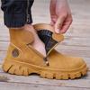 Męskie buty spawalnicze odporne na ciepło Buty ochronne męskie Praca Buty odporne na przebicie Buty ze stalowym noskiem skórzane buty Niezniszczalne buty