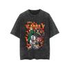 Anime SPY×FAMILY Anya Yor Loid Forger Peripherals Graphic Print T-shirt Men Women O-neck Cotton Retro Washed Summer New Tee Loose Casual Oversized Top