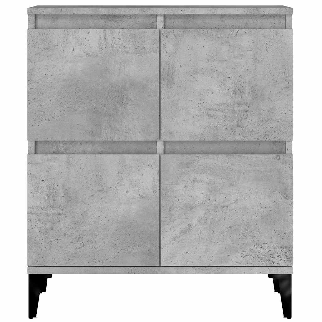 Vidaxl Chests of Drawers, 2 Pcs., Concrete Gray, 60X35X70 Cm