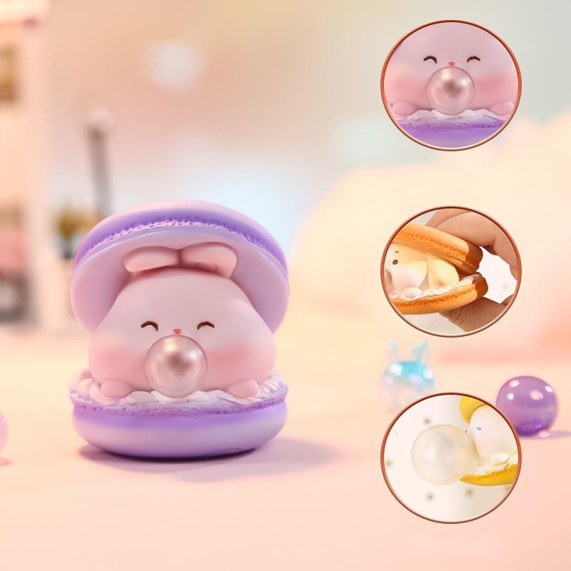 1/4 Stück Macaron Bubble Burger Squishy Stressabbau Niedlicher Cartoon Squishy Fidget Sensorisches Spielzeug für Büro-Streich & Schreibtischdekoration
