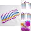 Mermaid Spiral Pattern 12 Piece Makeup Brush Set With Artistic Handles For Professional And Home Use