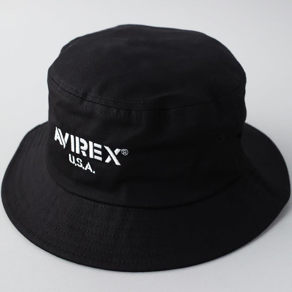 Military Bucket Hat Unisex Hat Bucket Hat ARMY Army Men Women Bucket Casual Hat [AVIREX] US.BASE <USBASE Black>