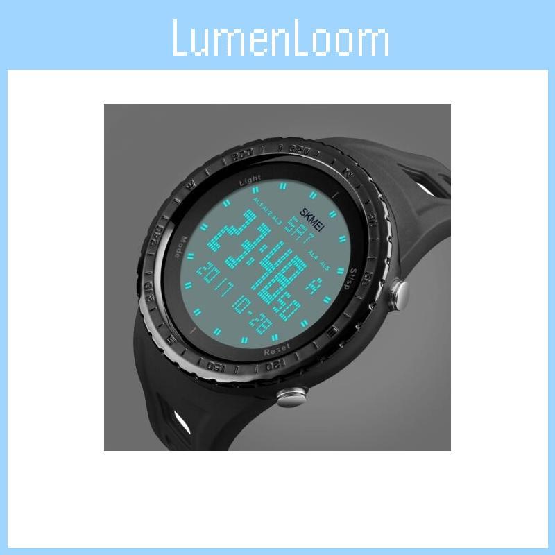 Skmei Men Led Digital Alarm Sport Watch With Premium Quality Silicone Strap And Timeless Design
