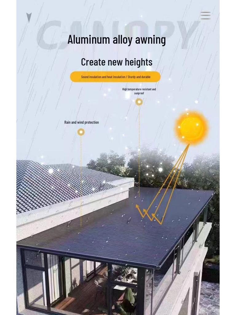 Aluminum Alloy Canopy: Insulated Terrace, Pavilion, and Balcony Cover
