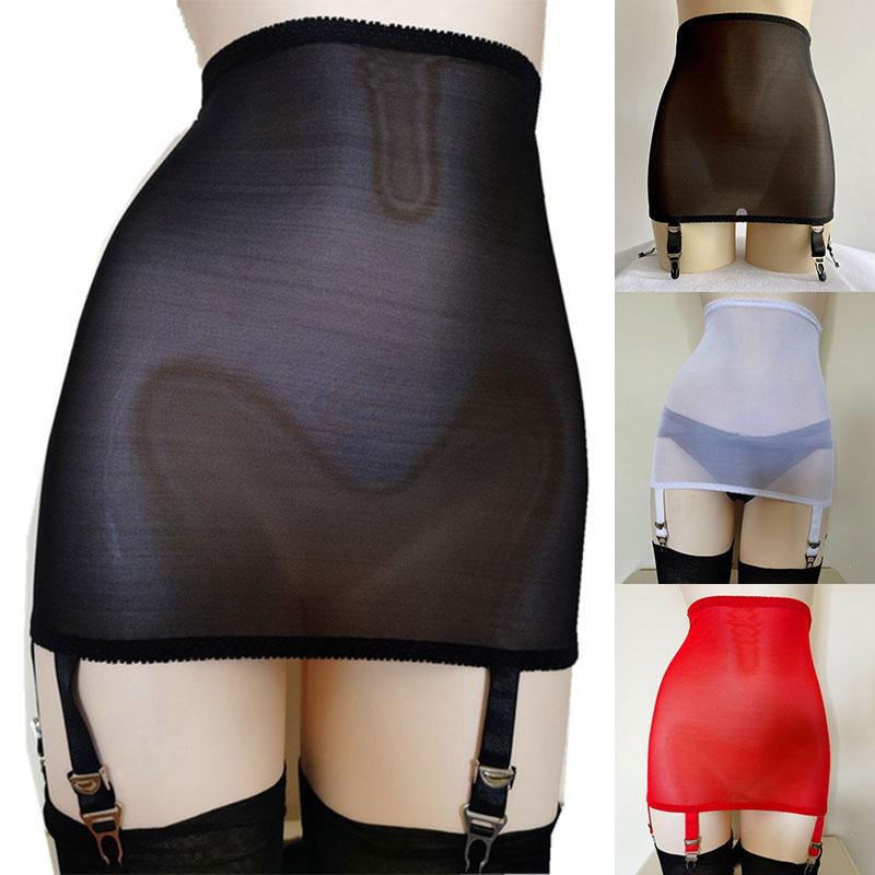 Buy Women Short Skirt Adjustable High Waist Garter Belt 6 Straps Suspender  Plus Size Mesh Sexy Lingerie at affordable prices — free shipping, real  reviews with photos — Joom