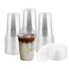 98mm PET Takeaway Cold Drink Cup with Lid - High Transparency, Thickened Disposable Cup for Coffee or Milk Tea