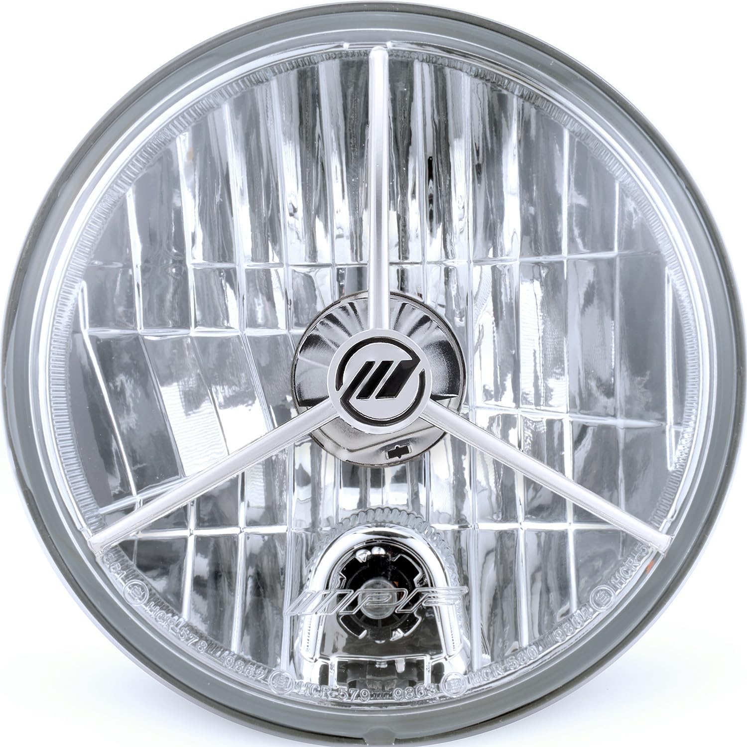 

Галогенная фара IPF с габаритом и оригинальной деталью HL-51 в сборе, круглая, двухламповая, многорефлекторная, 3-точечная регулировка,