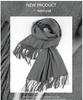 White Cashmere Scarf: Thickened, Solid Color, Versatile for Women & Men, Perfect for Autumn & Winter