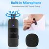 Boya BY-V20 2.4GHz Wireless Lapel Microphone, 360° Omnidirectional, Rechargeable, Lightweight (9.5g), Compact, Auto-Pairing, 50m Stable Reception, 9