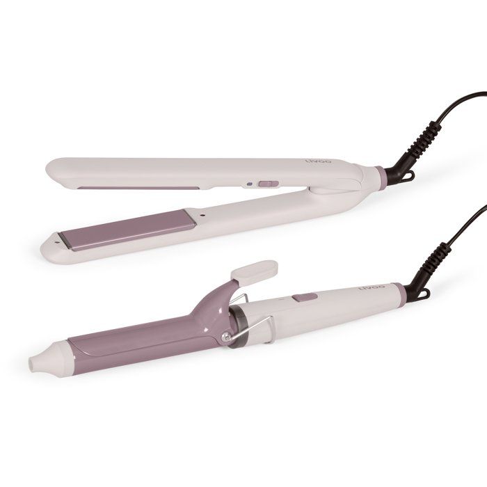 Straightener and Curler Set - LIVOO - DOS215 - Ceramic - 2-in-1 - Fast Heating