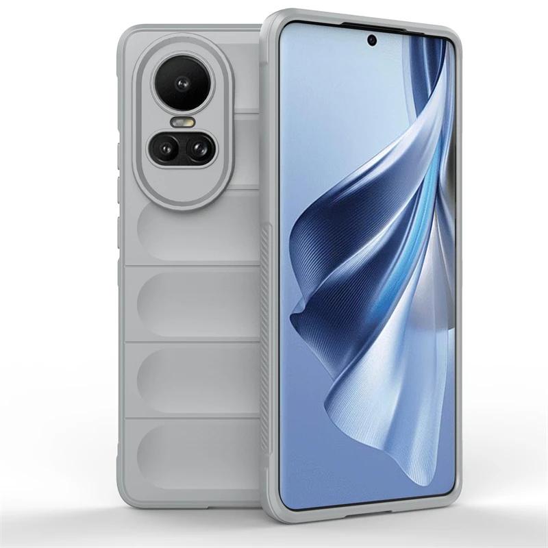 Case For OPPO Reno 10 Pro 5G Back Cover Phone Case Liquid Silicone Anti-fall Shockproof Armor Cases Funda Coque