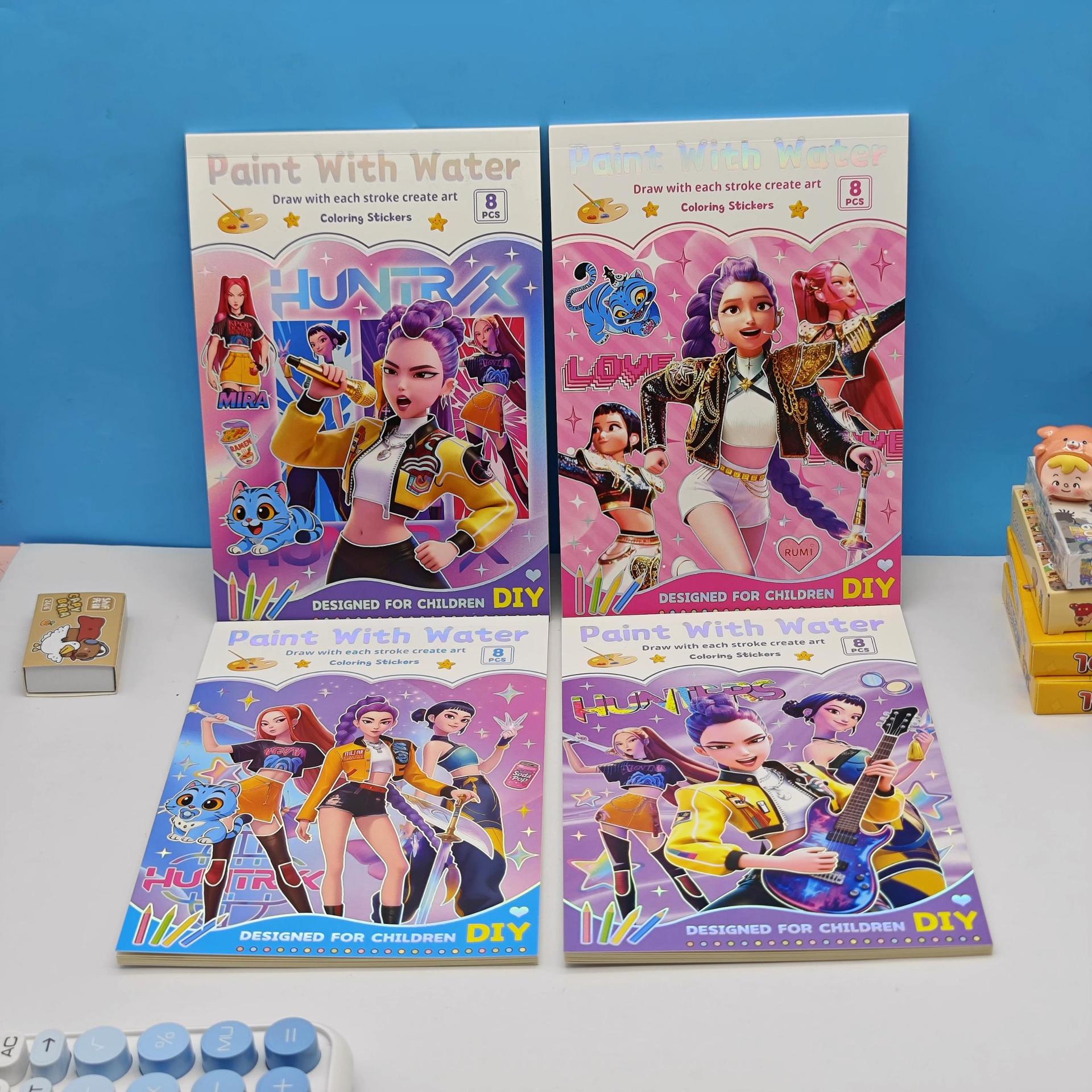 Discover Intime Latest Kpop Cartoon Movie Creative Coloring Book Designed For Elementary School Students Tall Beauty Picture Book
