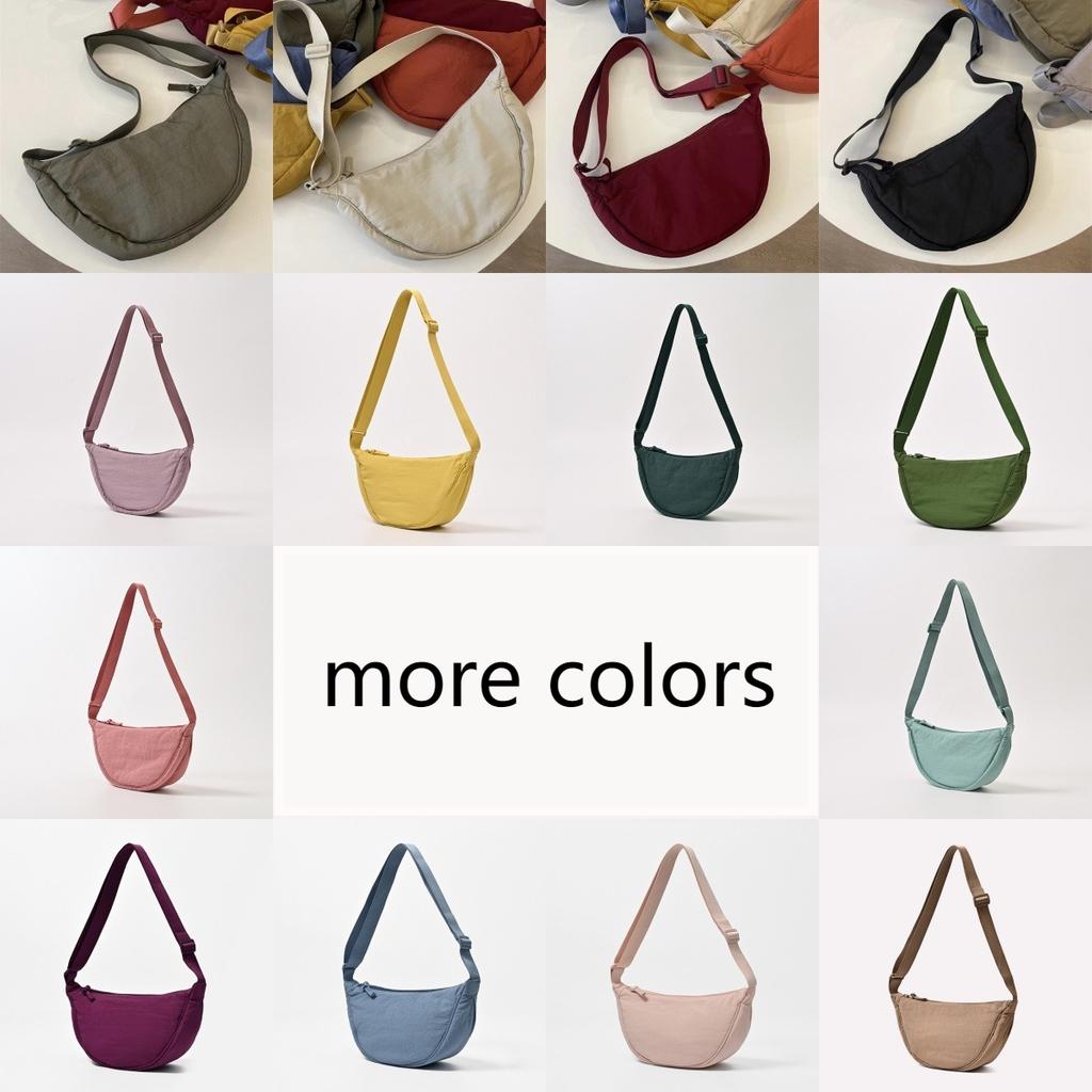 Nylon Hobos Women's Shoulder Dumpling Bag Large Capacity Travel Crossbody Half Moon Bags Outdoor Phone Pouch Handbags