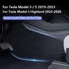 For Tesla Model 3 / Y Leather Side Defense Anti-kick Pad Center Control Anti-dirty Pad Protective Cover Car Interior Accessories