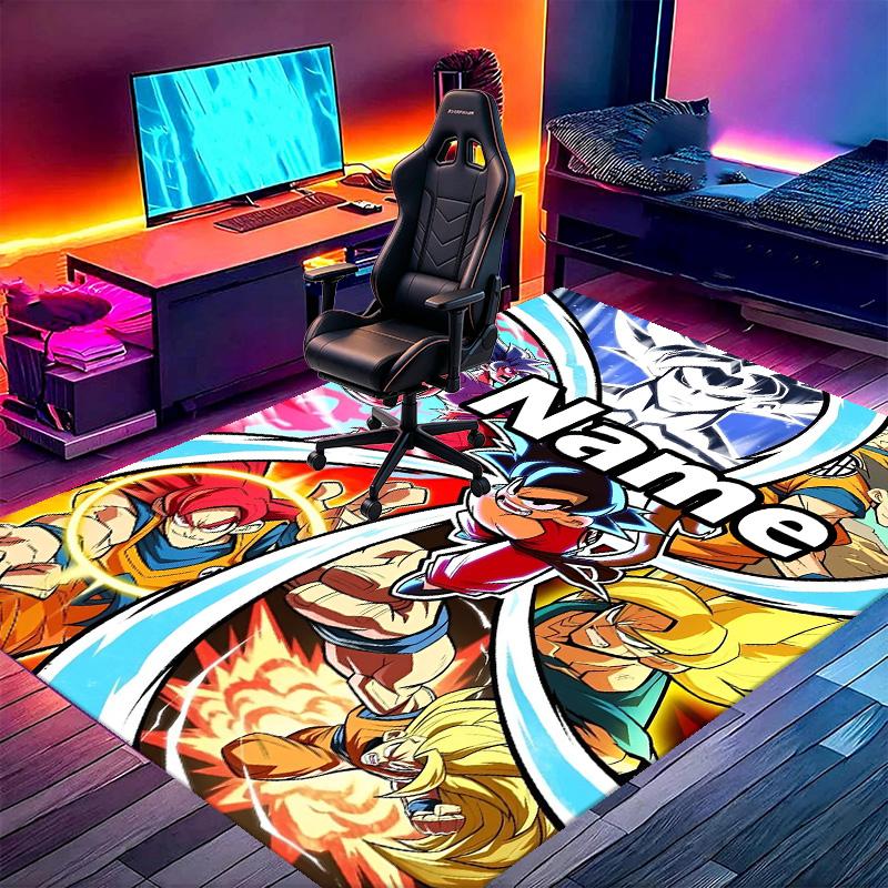 Custom Name Personalized DRAGON BALL Print Carpet, Versatile Home Decor Rug, for Playroom, Apartment, Balcony, Entryway, Hallway Gift