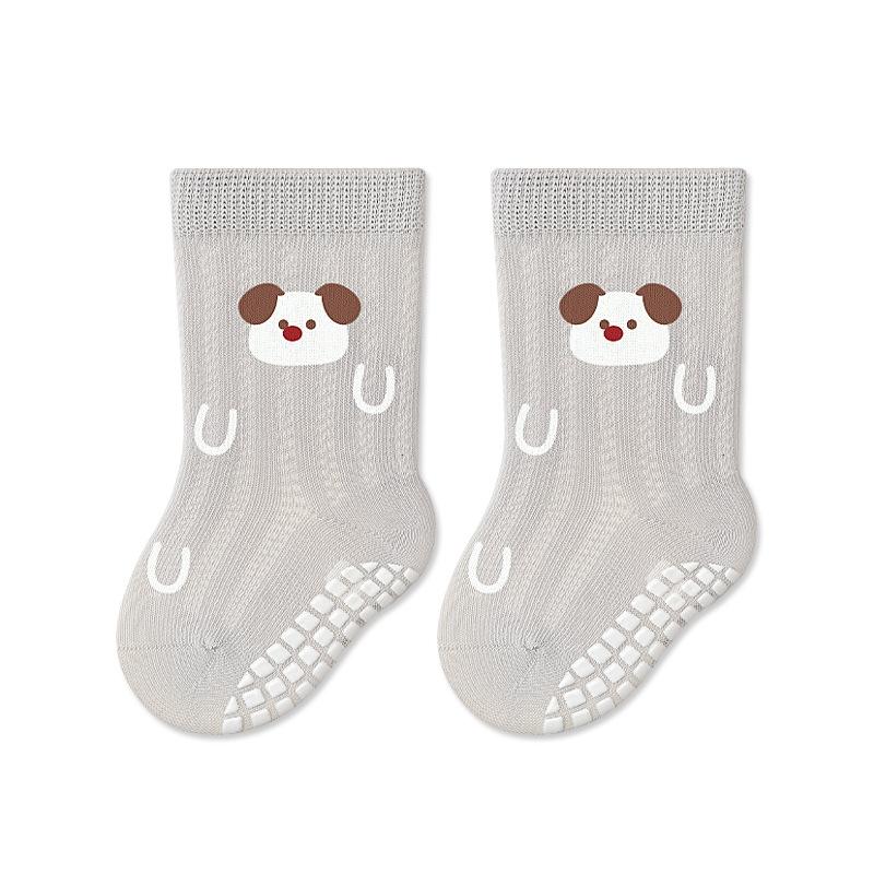 Baby Girls Socks Soft Cartoon Cotton Non-slip Socks Children Girl Mesh Anti-slipping Socks Indoor Floor Socks