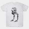 Men Black Print T-shirt At St No-Cut Transfer Paper Print Cotton Tshirt