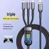 120W JIKE 3-in-1 Fast Charging Cable for Huawei, Android, & Apple Devices