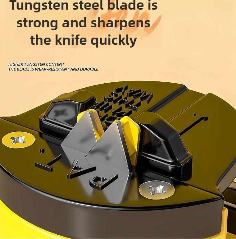 Small Yellow Duck Mini Suction Cup Sharpener, Home Quick Sharpening Tool, Kitchen Mini Sharpener, Sharpening Stone, Easy To Use