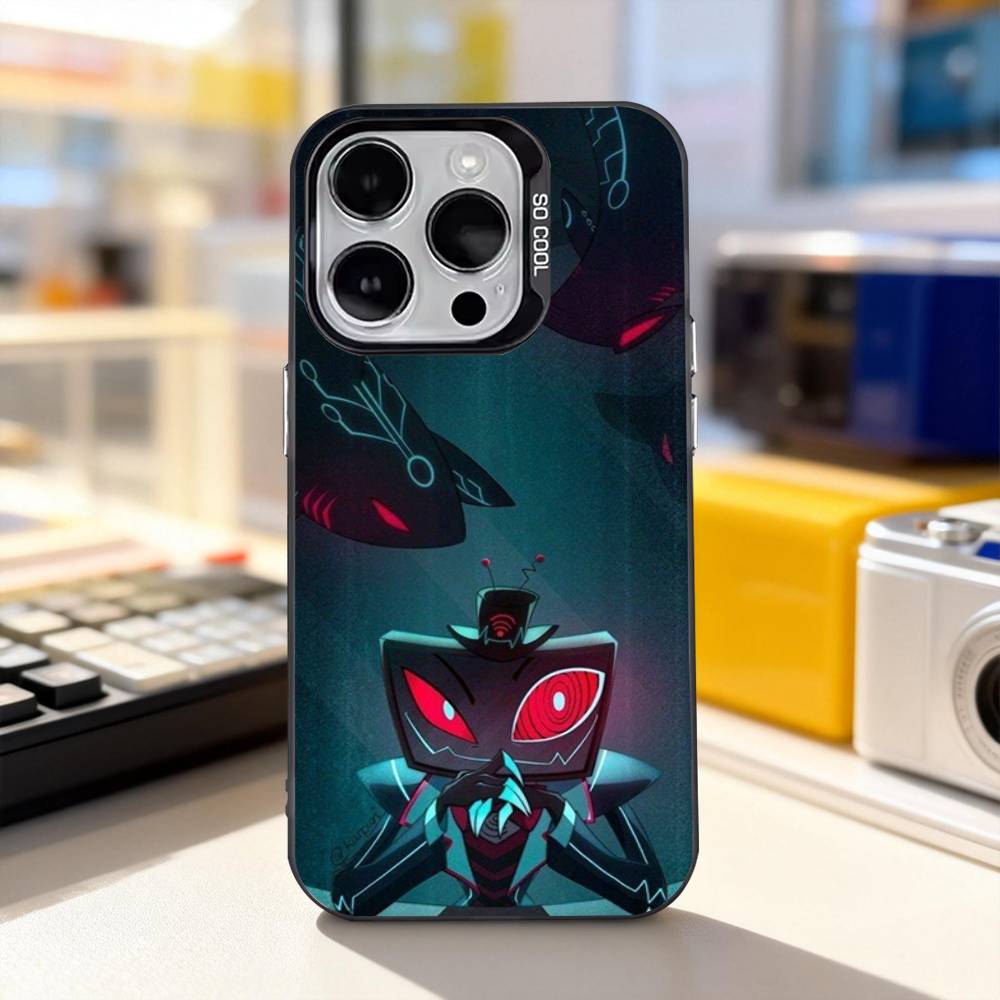 H-Hazbin V-Vox Trust Us For iPhone 11,12,13,14,15,16,17,Pro,Max,Plus,E,Air,Mini Phone Case IMD Matte Black