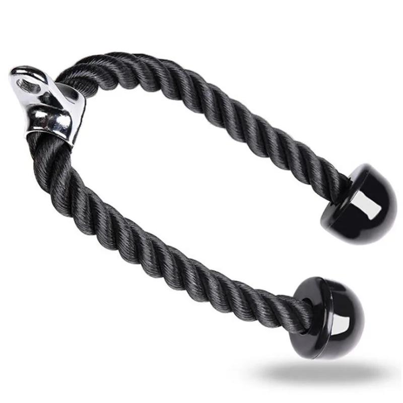 Gym Accessories Fitness Tricep Rope Cable Pull Down Rope Exercise Equipment Weights Handles Workout Muscle Training for Fitness