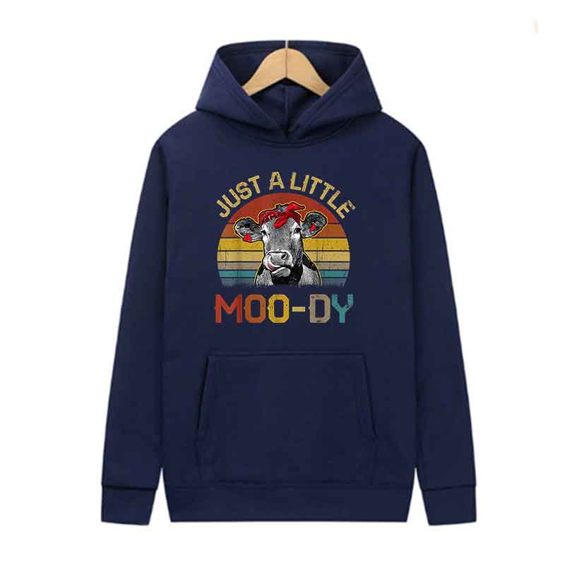 

Men Women Warm Sweatshirt Casual Streetwear Pullovers Sport Fitness Pocket Hoodies Printed Cow Street Trends Y2K Clothing 3XL