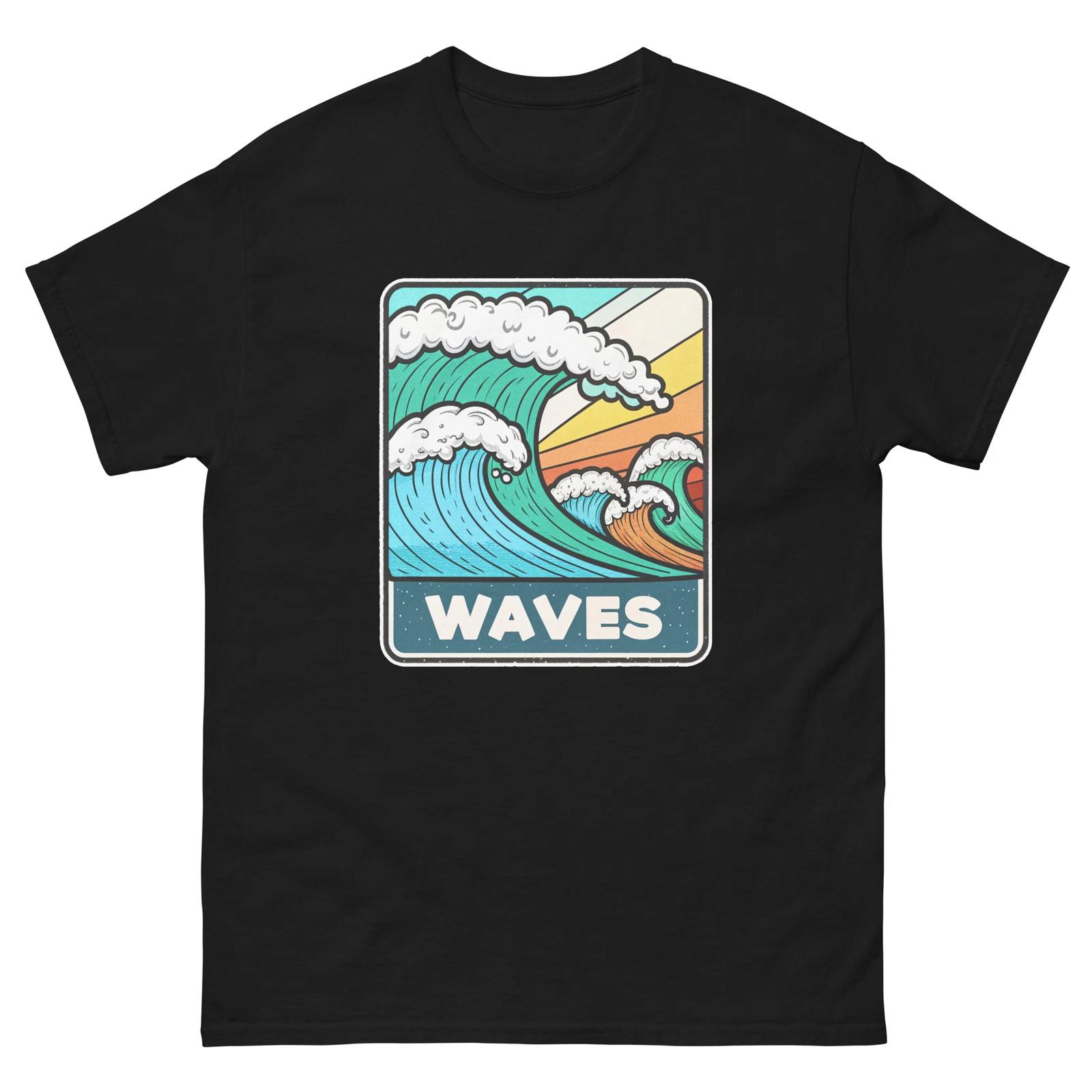 Waves Ocean Beach Water Marine T-Shirt L