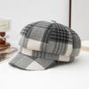 Berretto da Donna Stile Vintage Cappello da Pittore Casual Caldo per Autunno Inverno