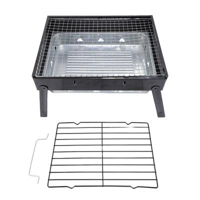 Taşınabilir Kömürlü Izgara Demir Katlanır Masa Üstü Barbekü Izgarası Açık Hava Arka Bahçe Pişirme için BBQ Aleti