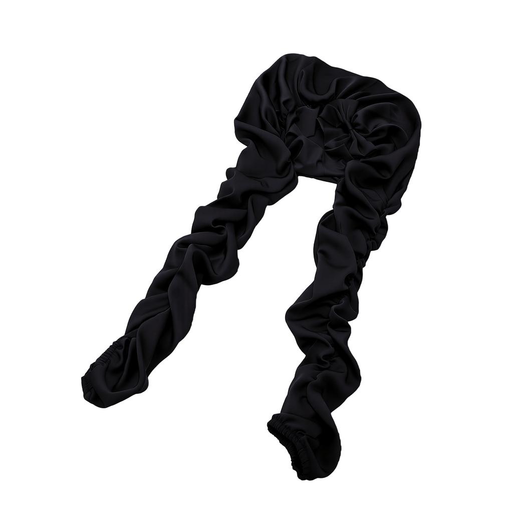 Bonnet for Women, Breathable Bonnet for Sleeping, Elastic Sleep Cap for Long Hair Braids Black