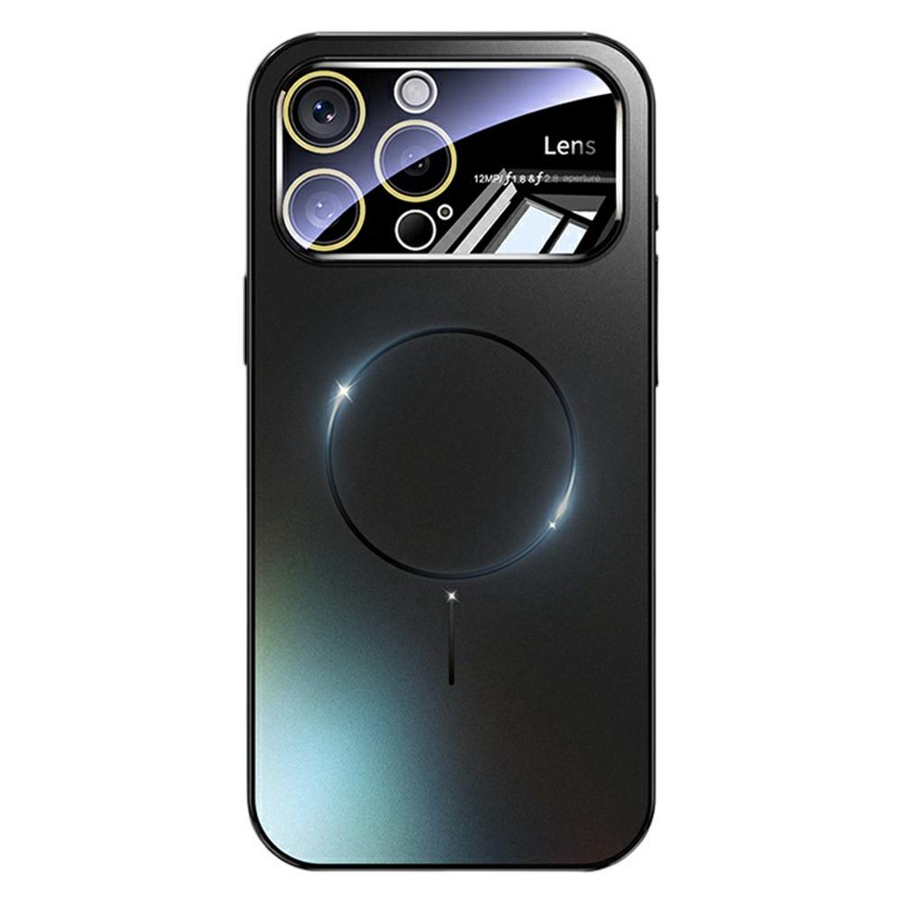 

Чехол для iPhone 16 Pro Max, совместимый с MagSafe, PC+TPU чехол для телефона с большим окном Black