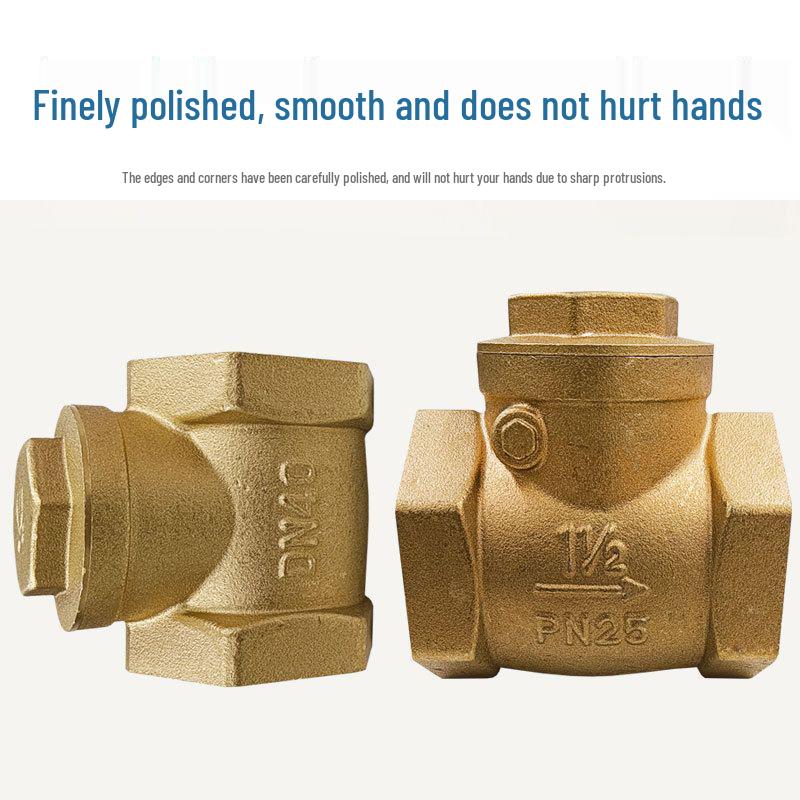 All-Copper Horizontal Check Valve for Water Pumps: 1/2", 3/4", 1" Sizes (DN15, 20, 25)