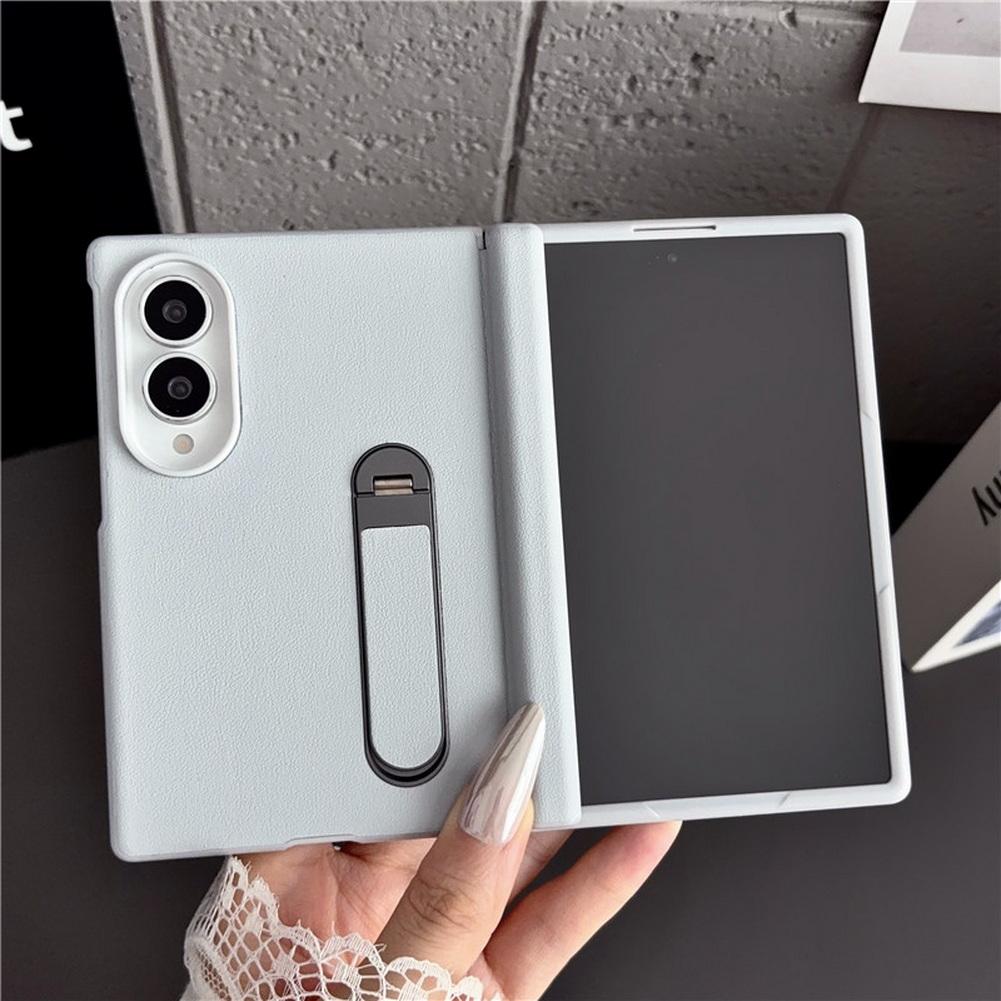 Invisible Stand Holder Magnetic Rotating Phone Case for Samsung Galaxy Z Fold 8 All-inclusive Front Glass Protector Cover