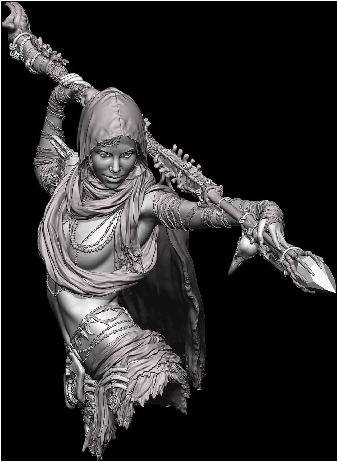 

Life Miniature Necromancer Zaraiya Bust Resin Kit 1/12 (Bust Model) LM-FUB009