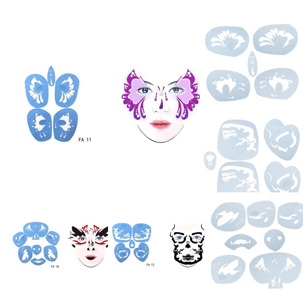 Paint Template For Halloween Festival Makeup