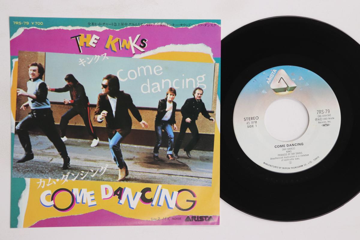 

7-дюймовая пластинка KINKS Come Dancing Noise 7RS79 ARISTA 1983 Япония Рок Б/У
