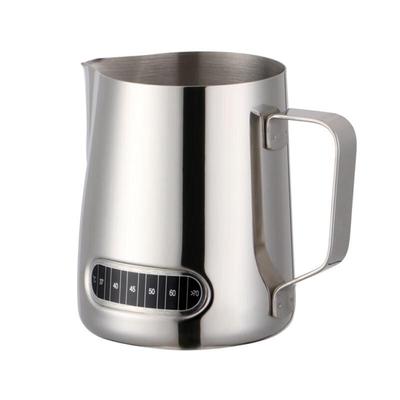 Stainless Steel Latte Art Pitcher with Temperature Strip