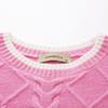 Komom Boka Women's Cable Knit Pure Wool Round Neck Sweater